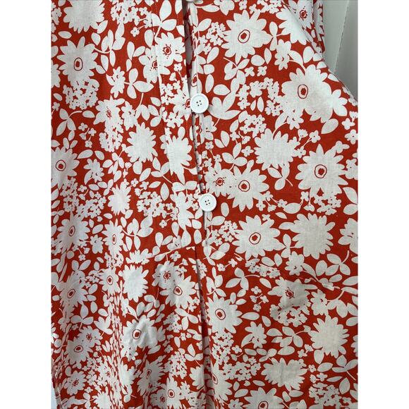 Studio NOUVEAU Shift Dress Orange Floral USA SZ 1X - Picture 3 of 7